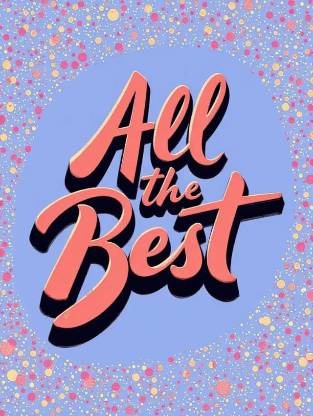 All the Best Text Card