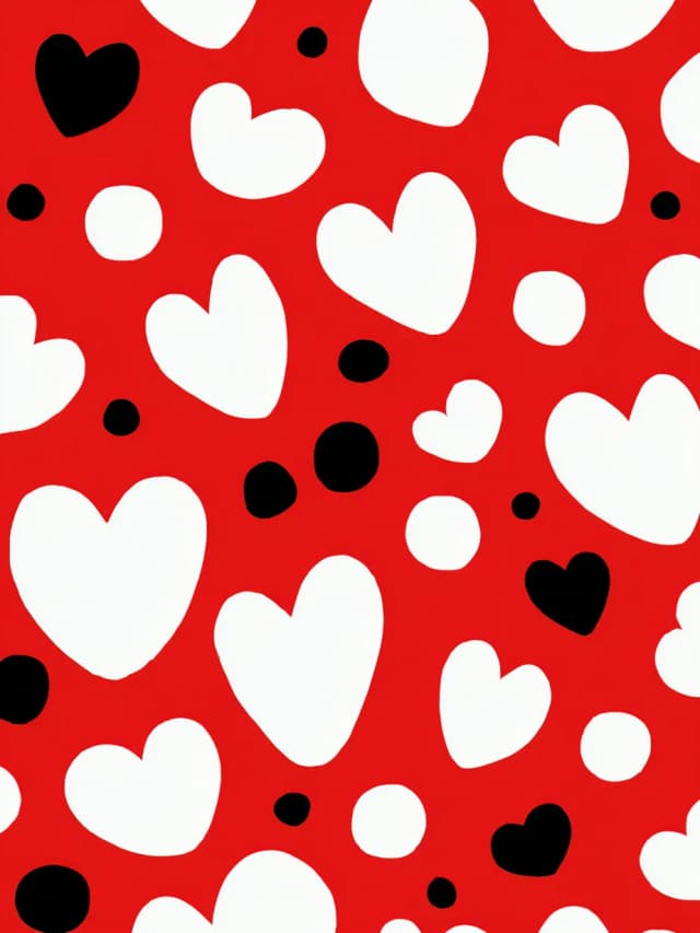Bold Hearts Pattern Card